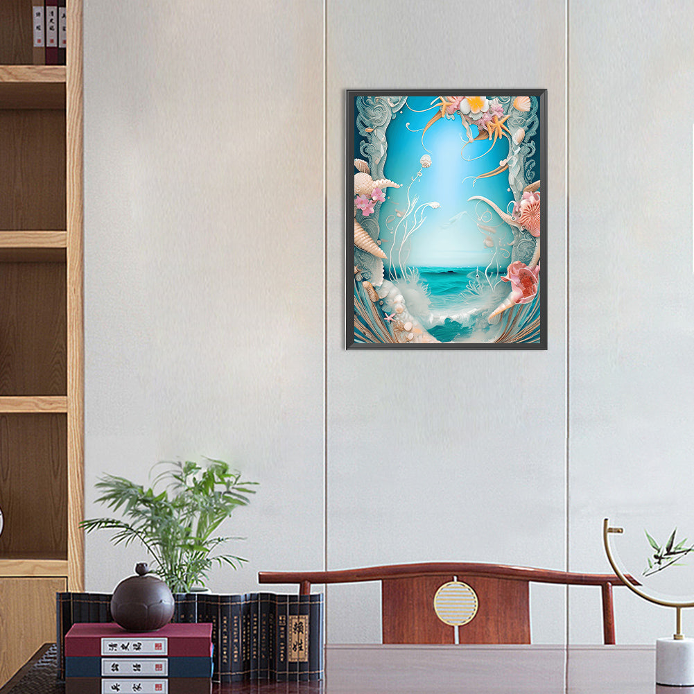 Dream Beach Shells - Full Round Drill Diamond Painting 30*40CM