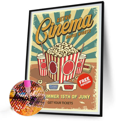 Popcorn Pictorial - Full Round Drill Diamond Painting 30*40CM