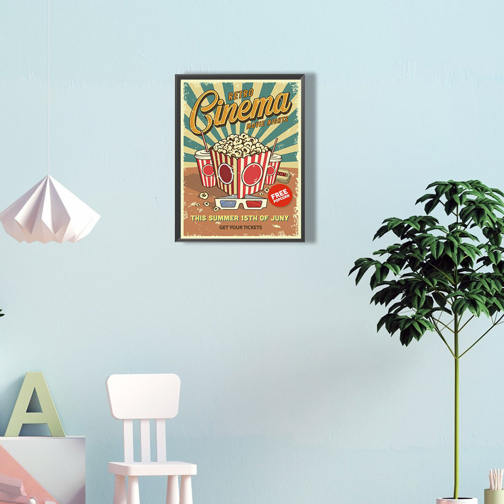 Popcorn Pictorial - Full Round Drill Diamond Painting 30*40CM
