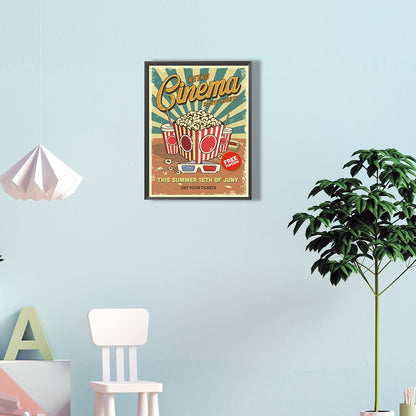 Popcorn Pictorial - Full Round Drill Diamond Painting 30*40CM