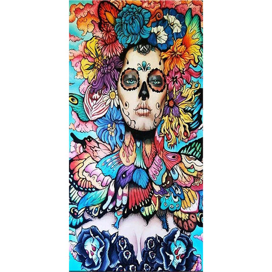 Flower Fairy - Full Round Drill Diamond Painting 30*70CM