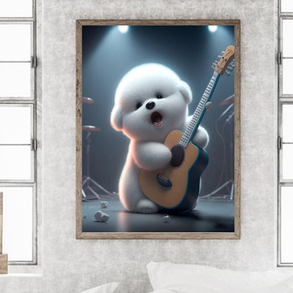 Singing Dog - Full Square Drill Diamond Painting 30*40CM