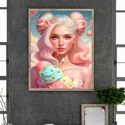 Candy Colored Girl - Full Square Drill Diamond Painting 40*50CM