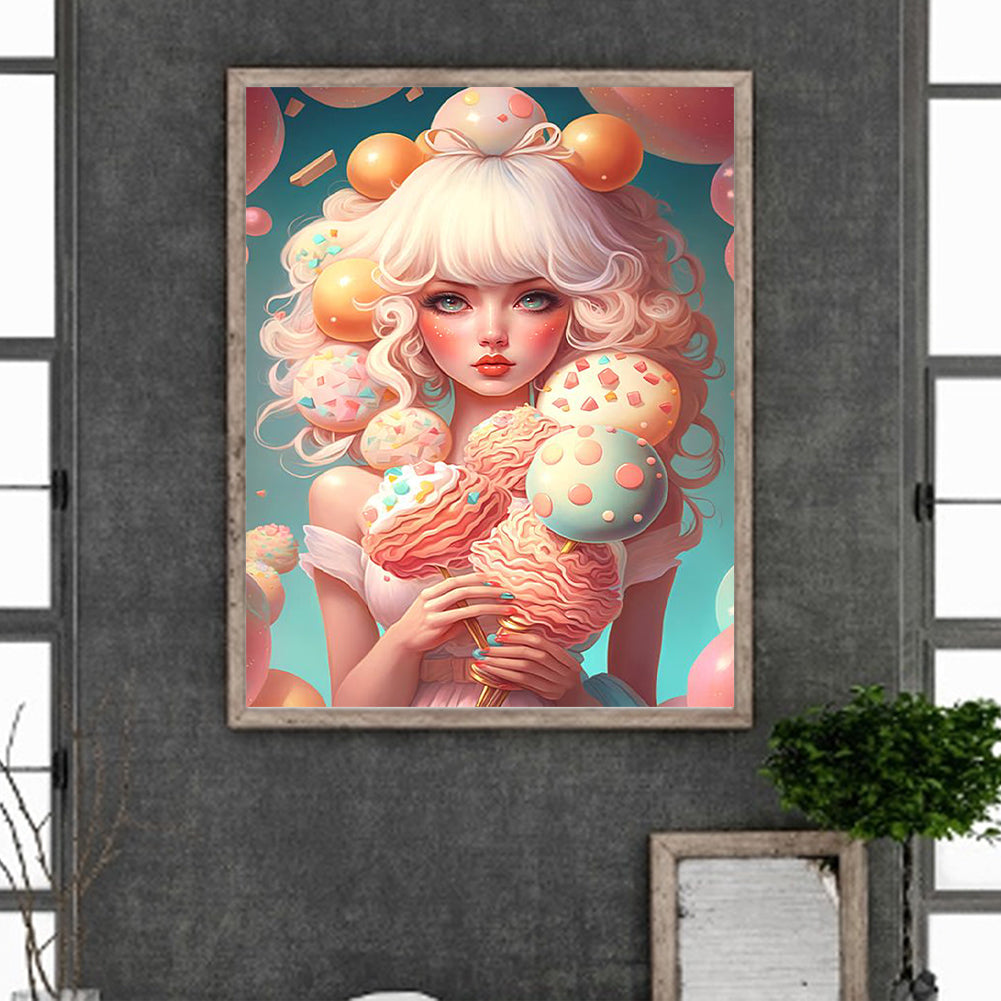Candy Colored Girl - Full Square Drill Diamond Painting 40*50CM