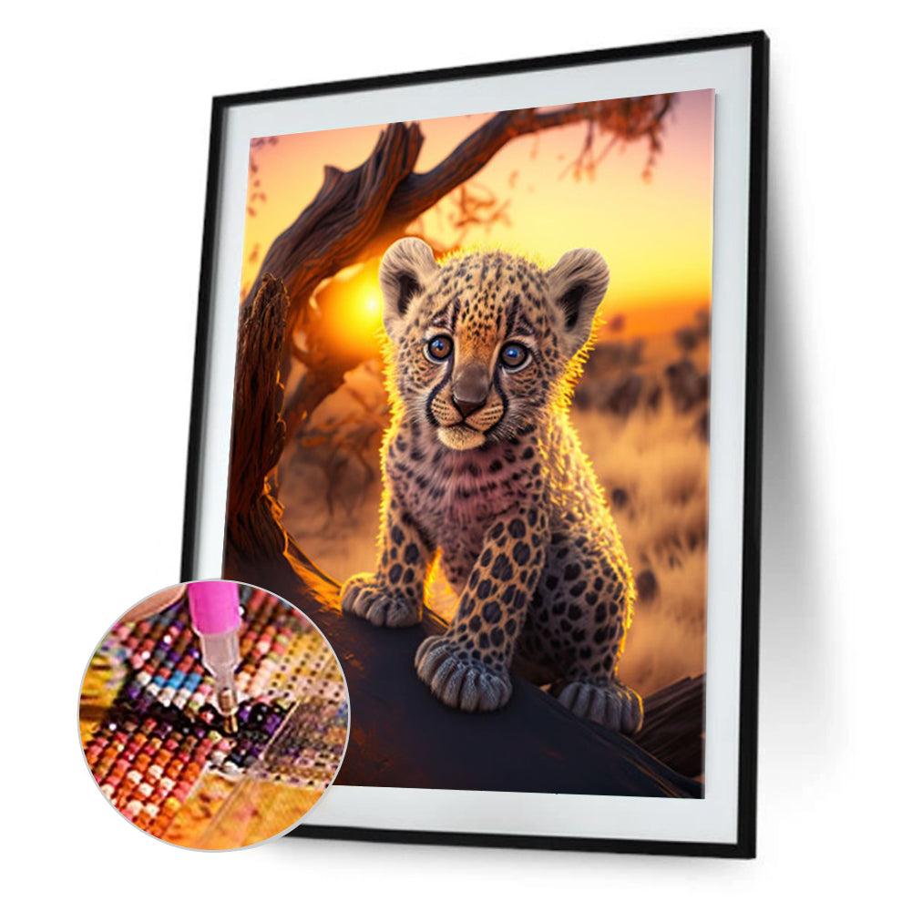 Cheetah - Full Square Drill Diamond Painting 30*40CM