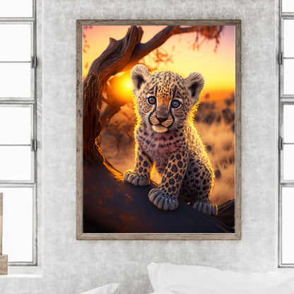 Cheetah - Full Square Drill Diamond Painting 30*40CM