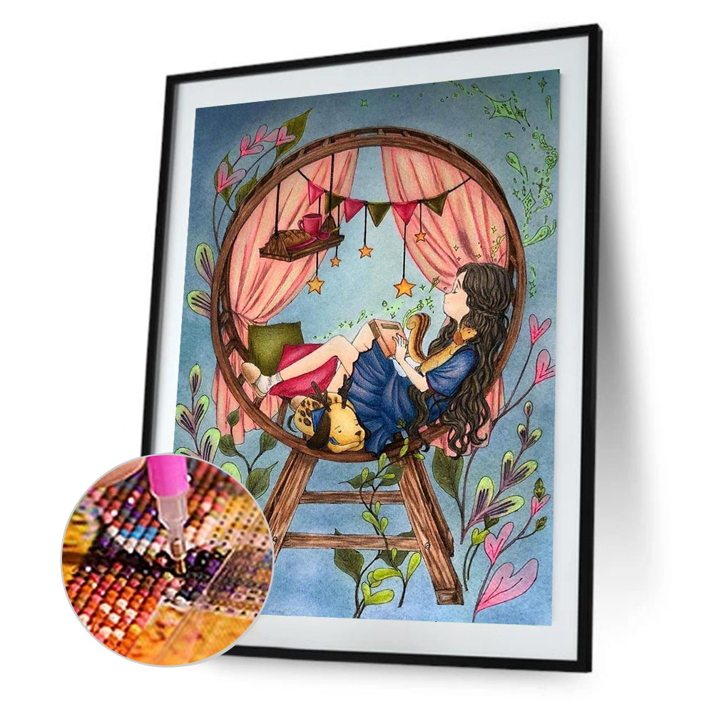Little Girl - Full Round Drill Diamond Painting 30*40CM