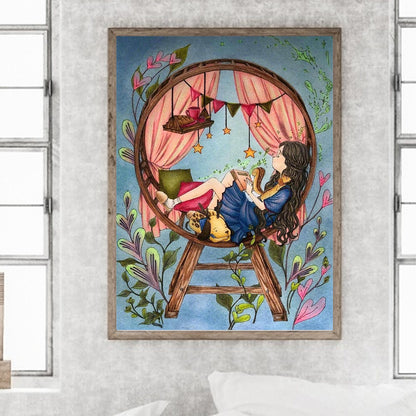 Little Girl - Full Round Drill Diamond Painting 30*40CM