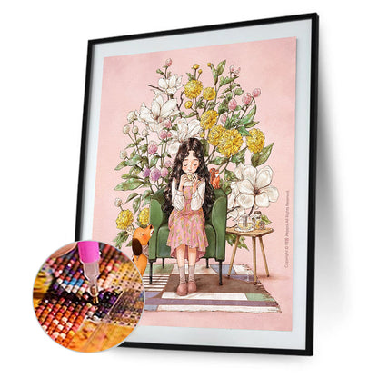 Little Girl - Full Round Drill Diamond Painting 30*40CM