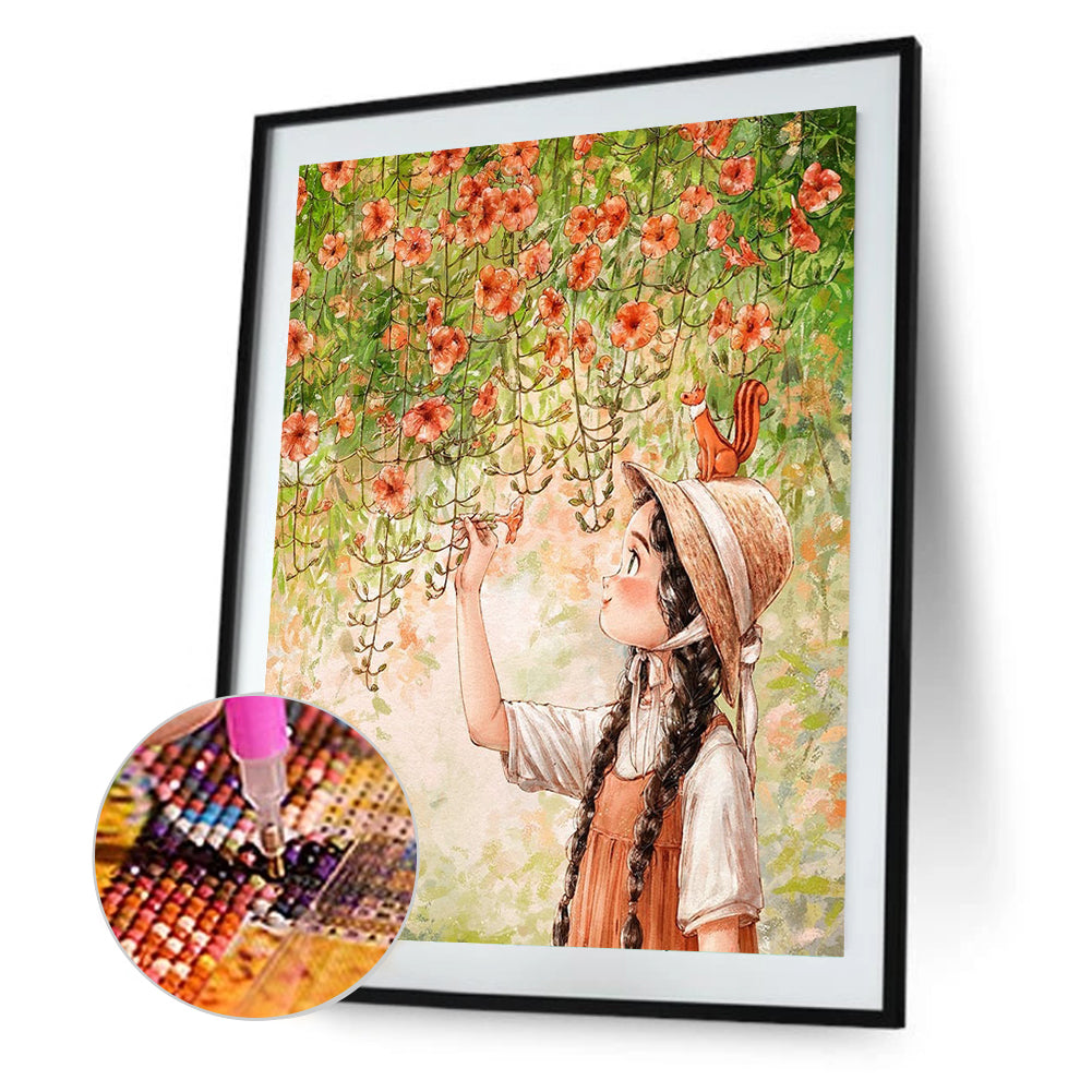 Little Girl - Full Round Drill Diamond Painting 30*40CM