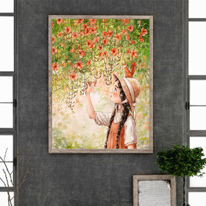 Little Girl - Full Round Drill Diamond Painting 30*40CM