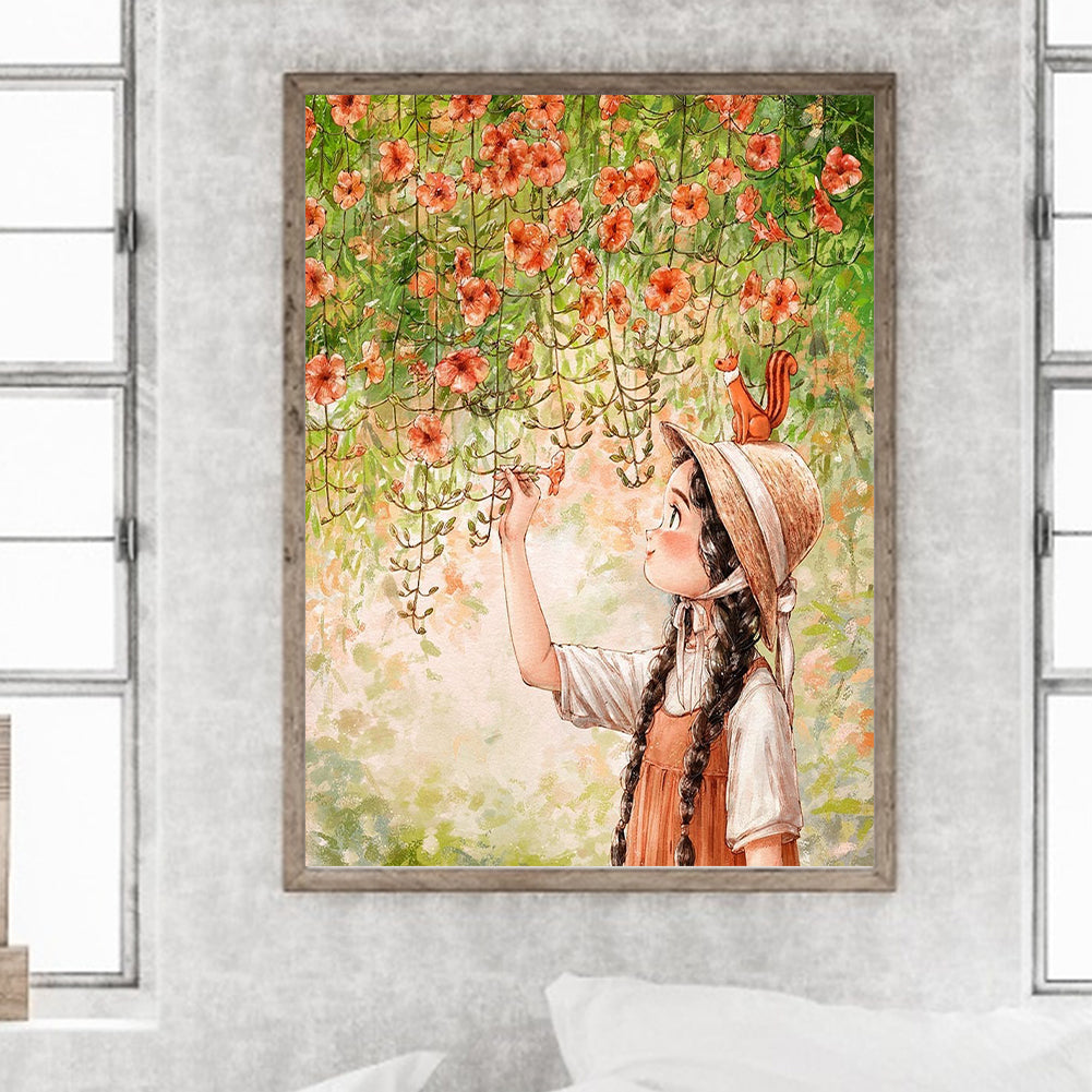 Little Girl - Full Round Drill Diamond Painting 30*40CM