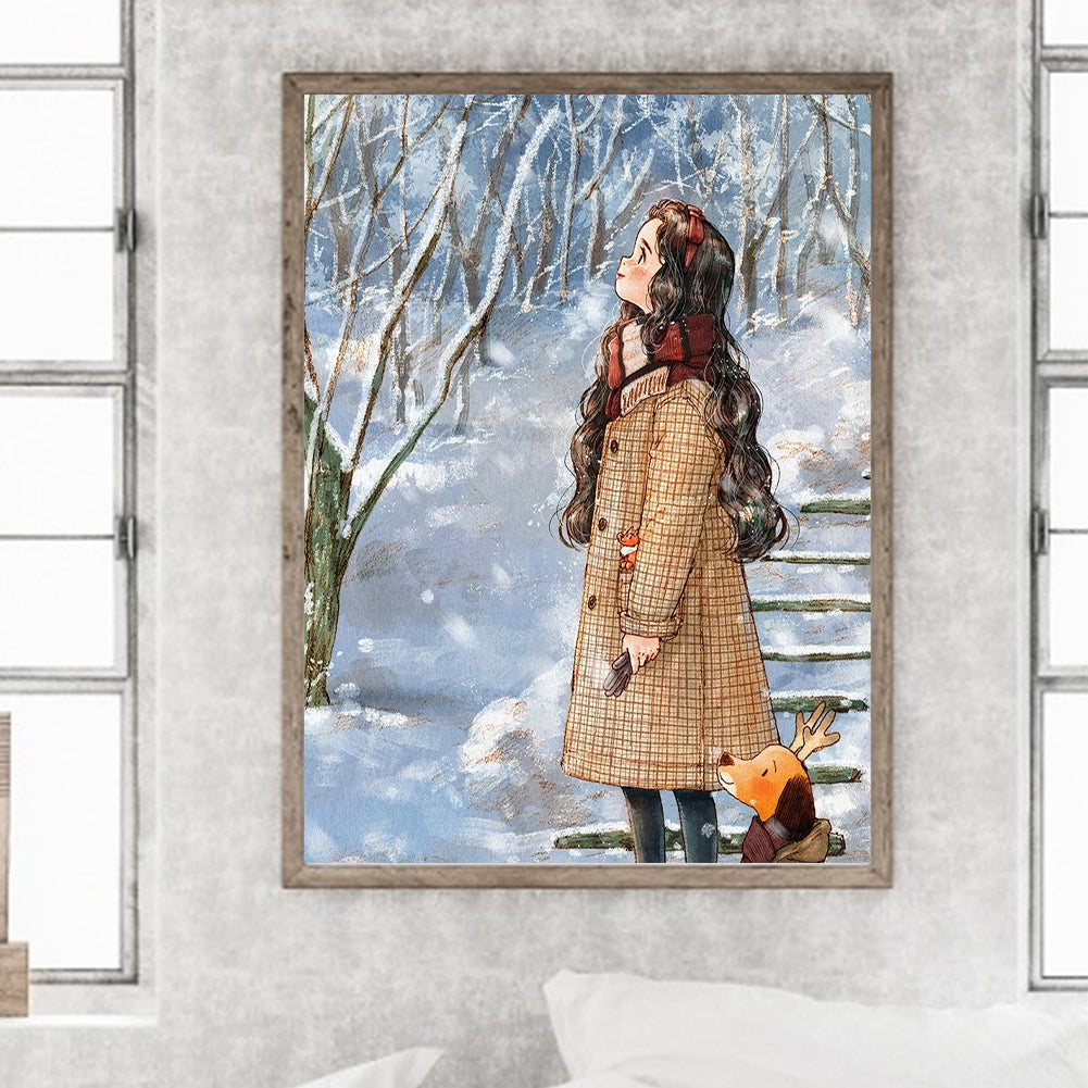 Little Girl - Full Round Drill Diamond Painting 30*40CM