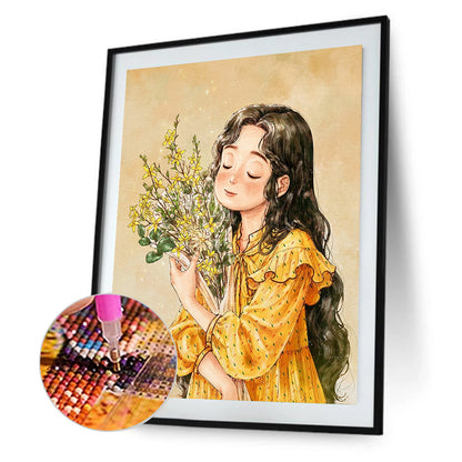 Little Girl - Full Round Drill Diamond Painting 30*40CM