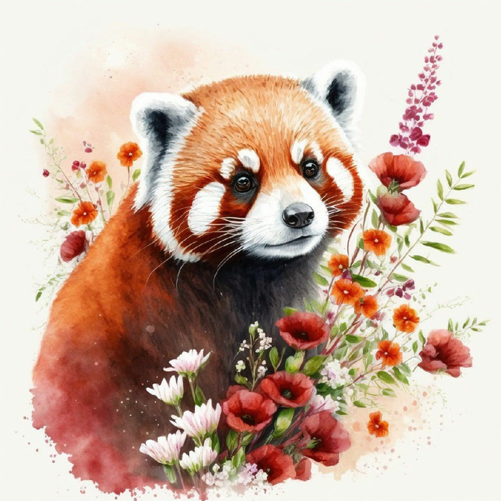 Raccoon - Full Round Drill Diamond Painting 30*30CM