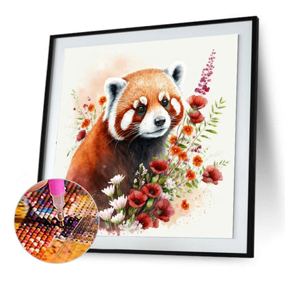 Raccoon - Full Round Drill Diamond Painting 30*30CM