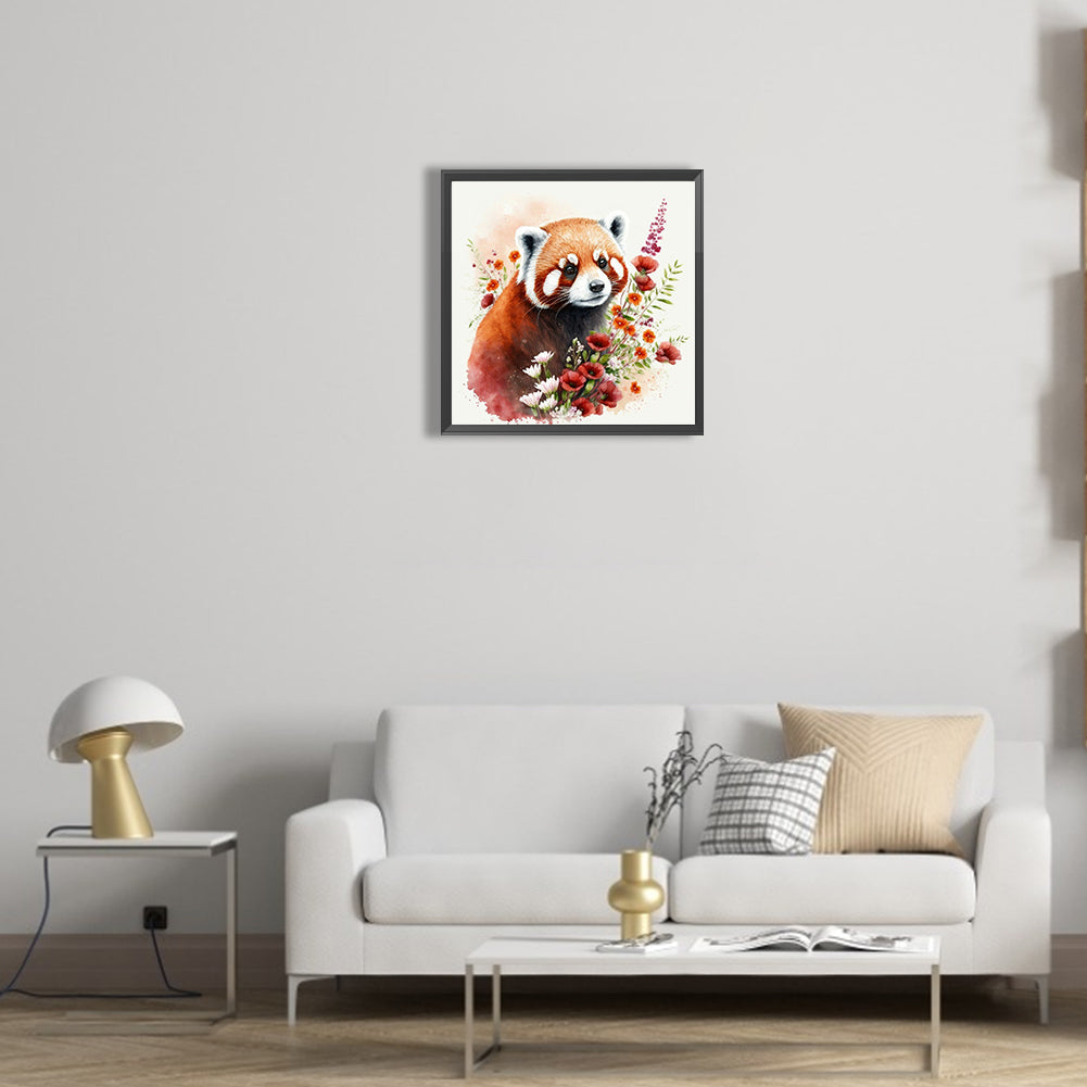Raccoon - Full Round Drill Diamond Painting 30*30CM