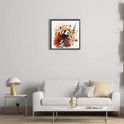 Raccoon - Full Round Drill Diamond Painting 30*30CM