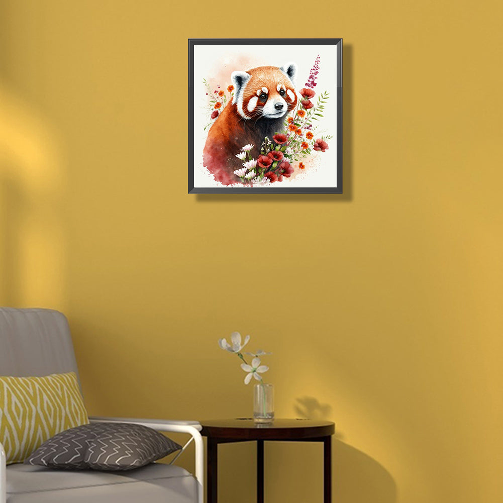 Raccoon - Full Round Drill Diamond Painting 30*30CM
