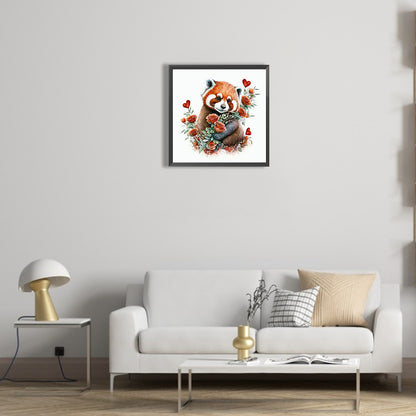 Raccoon - Full Round Drill Diamond Painting 30*30CM