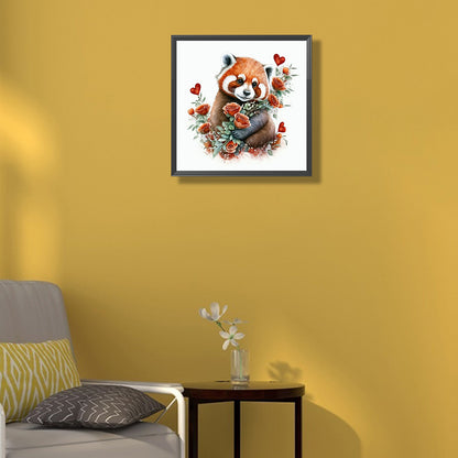 Raccoon - Full Round Drill Diamond Painting 30*30CM