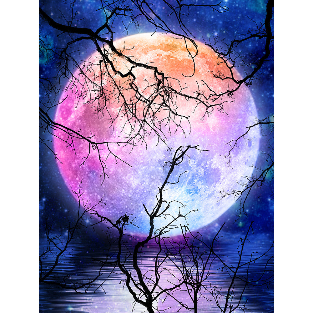 Moonlight In The Forest - Full Round Drill Diamond Painting 30*40CM