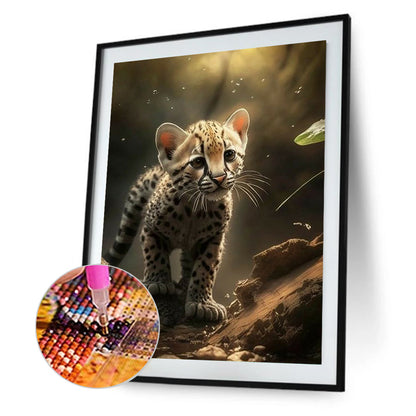 Little Cheetah - Full Square Drill Diamond Painting 40*50CM