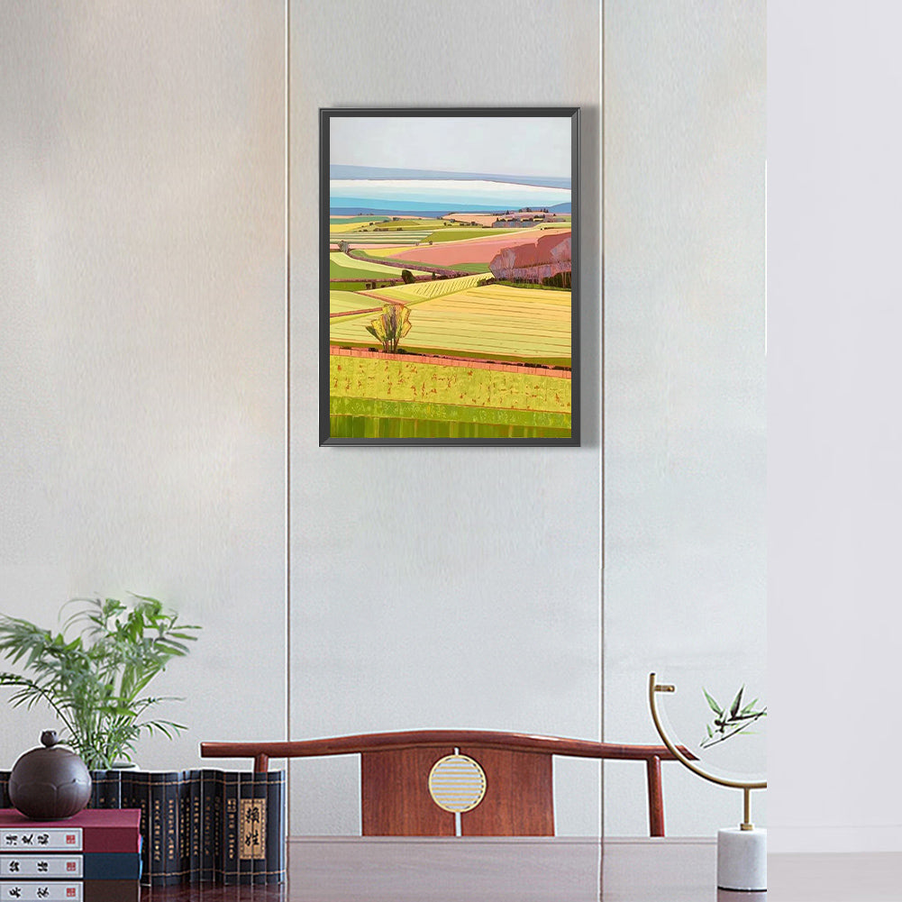 Straw Field - Full Round Drill Diamond Painting 30*40CM