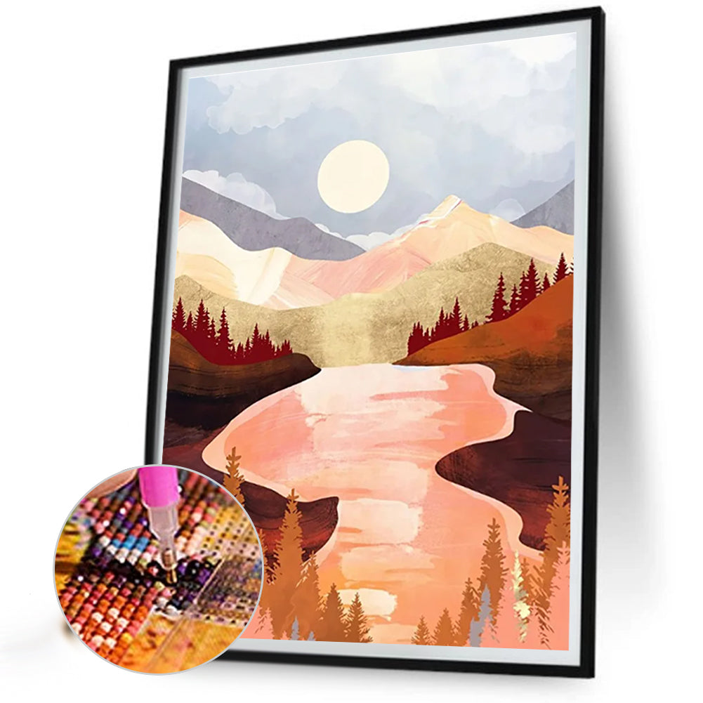 Red Forest - Full Round Drill Diamond Painting 30*40CM