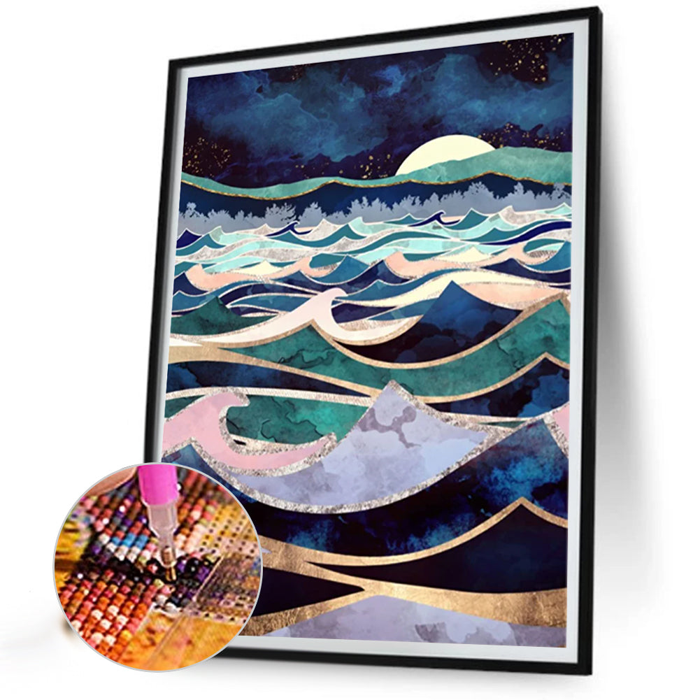 Sea ??Level - Full Round Drill Diamond Painting 30*40CM