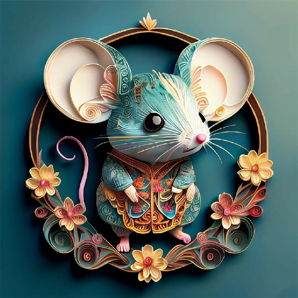 Mouse - Full Round Drill Diamond Painting 30*30CM