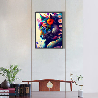 Colorful Wolf - Full Round Drill Diamond Painting 30*40CM