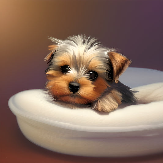 Yorkshire Terrier - Full Round Drill Diamond Painting 30*30CM