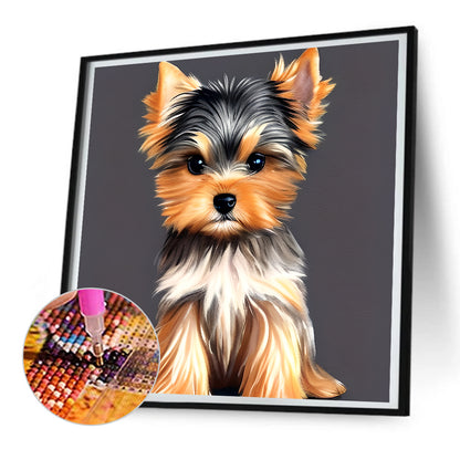 Yorkshire Terrier - Full Round Drill Diamond Painting 30*30CM
