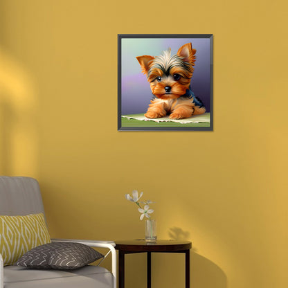 Yorkshire Terrier - Full Round Drill Diamond Painting 30*30CM