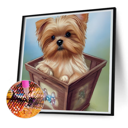 Yorkshire Terrier - Full Round Drill Diamond Painting 30*30CM