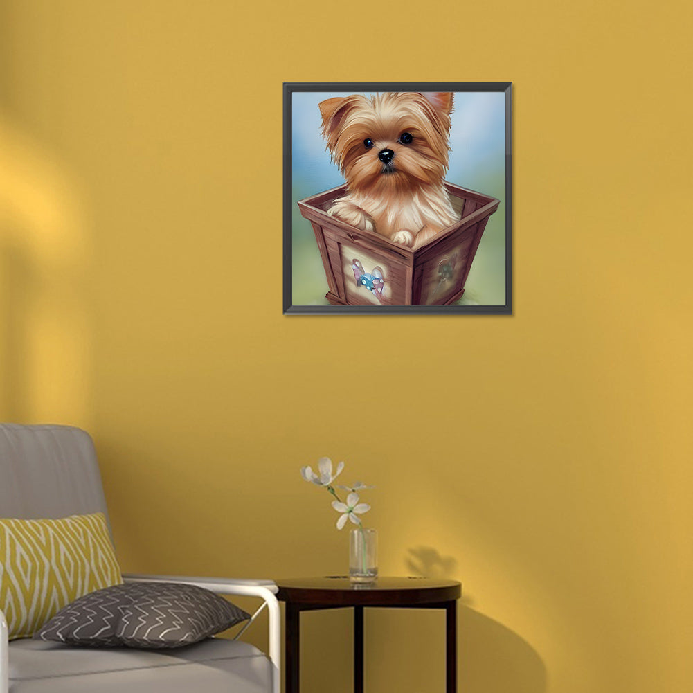 Yorkshire Terrier - Full Round Drill Diamond Painting 30*30CM