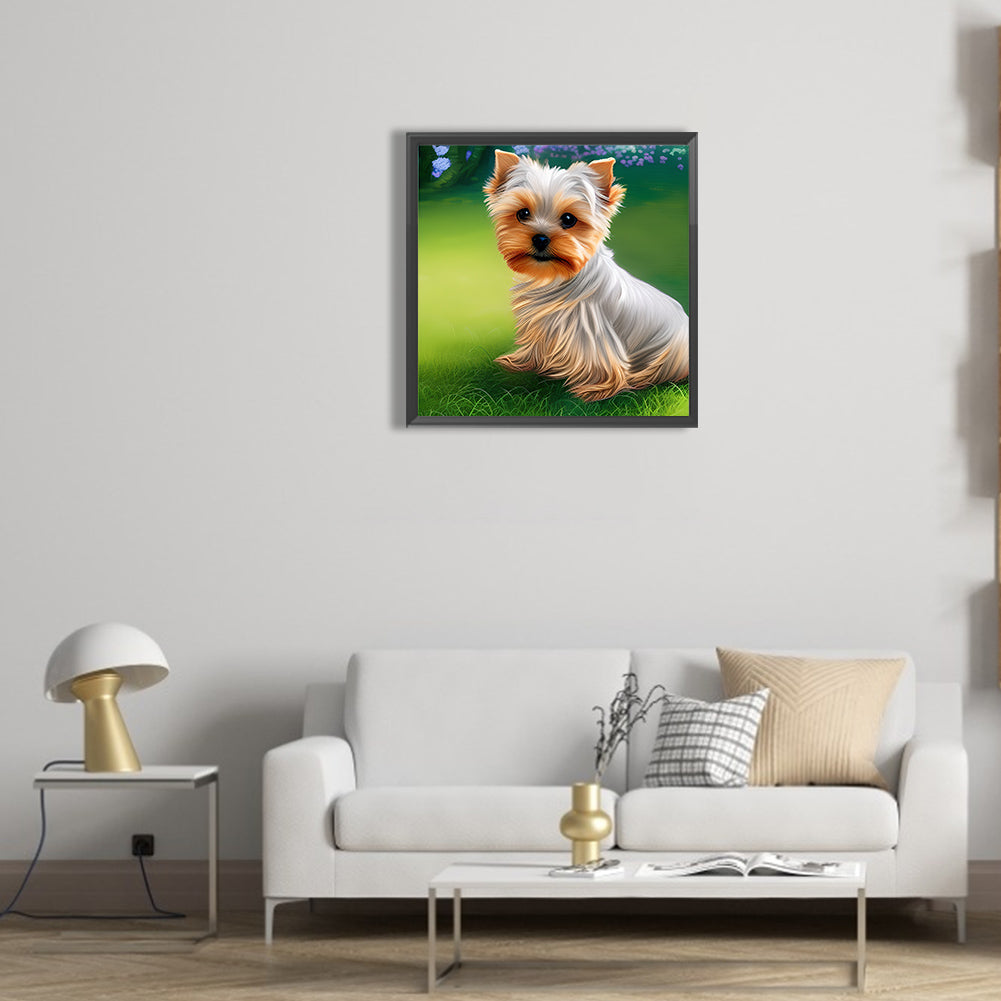Yorkshire Terrier - Full Round Drill Diamond Painting 30*30CM