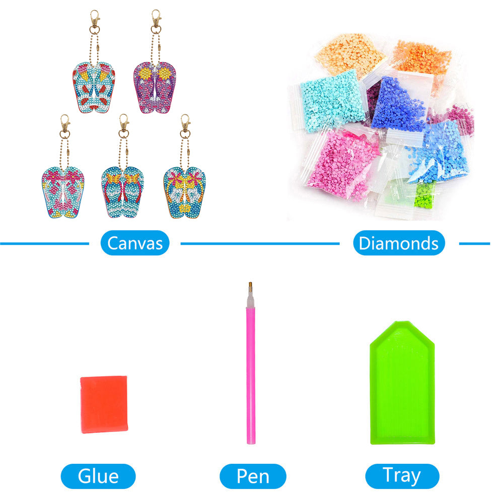 DIY Diamond Art Keychains Diamond Mosaic Kit Rhinestone Pendant Lady Bag Pendant