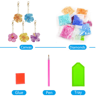 DIY Diamond Art Keychains Diamond Mosaic Kit Rhinestone Pendant Lady Bag Pendant