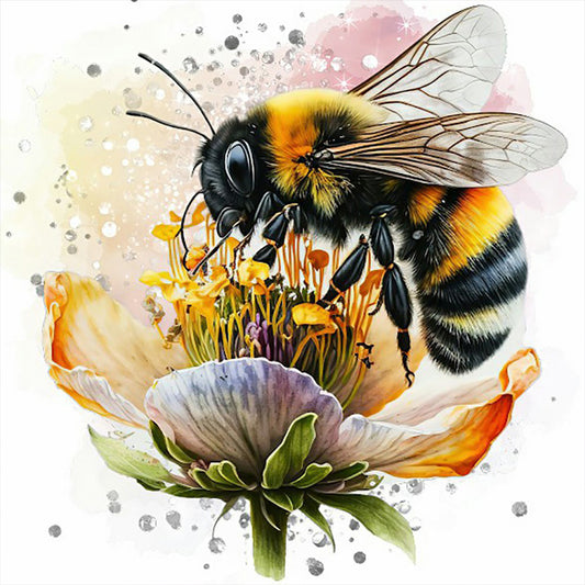 Bee - Full Round Drill Diamond Painting 30*30CM