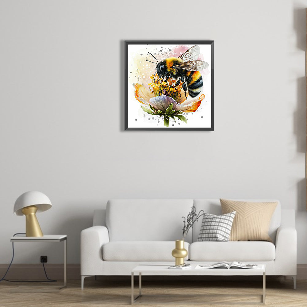 Bee - Full Round Drill Diamond Painting 30*30CM