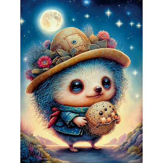 Hedgehog - Full Round Drill Diamond Painting 30*40CM