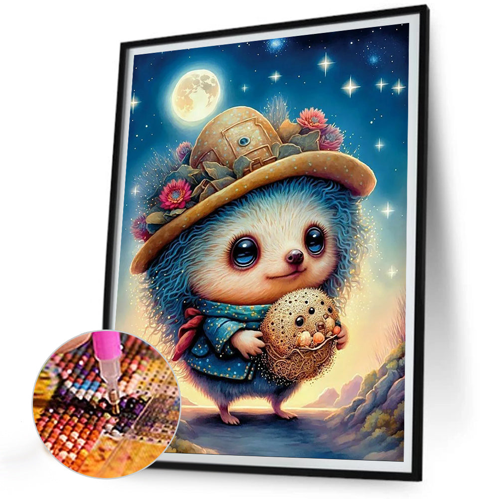 Hedgehog - Full Round Drill Diamond Painting 30*40CM