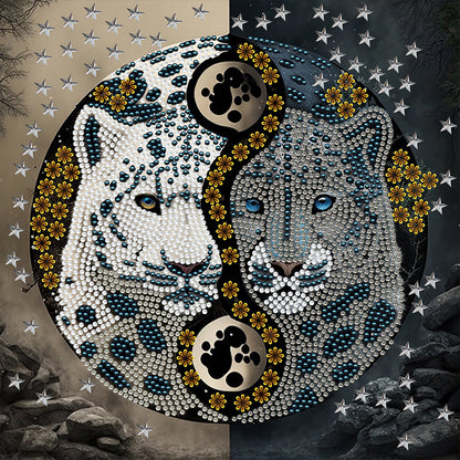 Tai Chi Yin Yang Leopard - Special Shaped Drill Diamond Painting 30*30CM