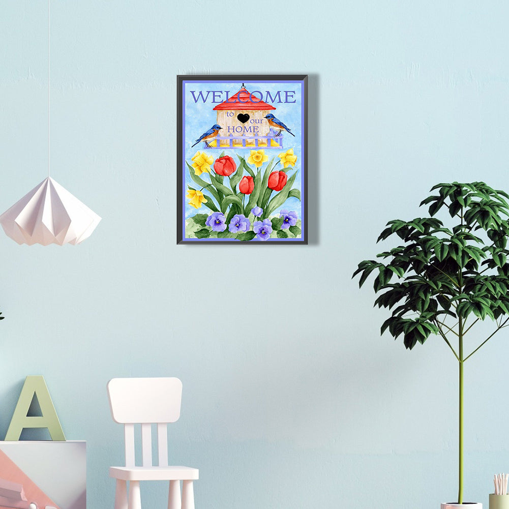 Small Flowers - Full Round Drill Diamond Painting 30*40CM