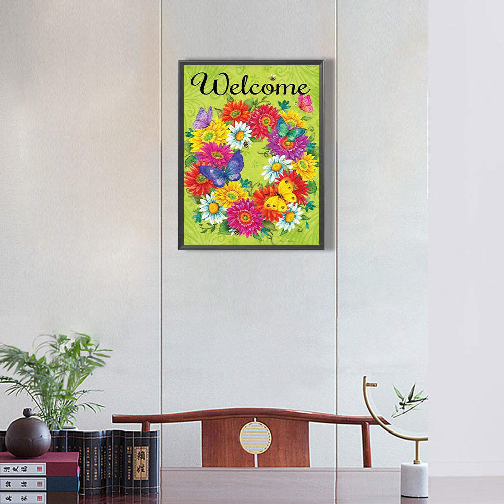 Small Flowers - Full Round Drill Diamond Painting 30*40CM