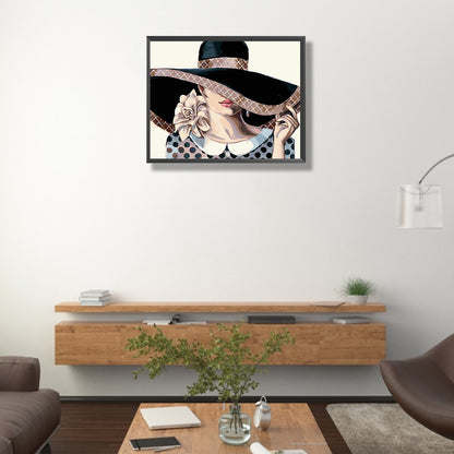 Temperament Girl - Full Round Drill Diamond Painting 50*40CM