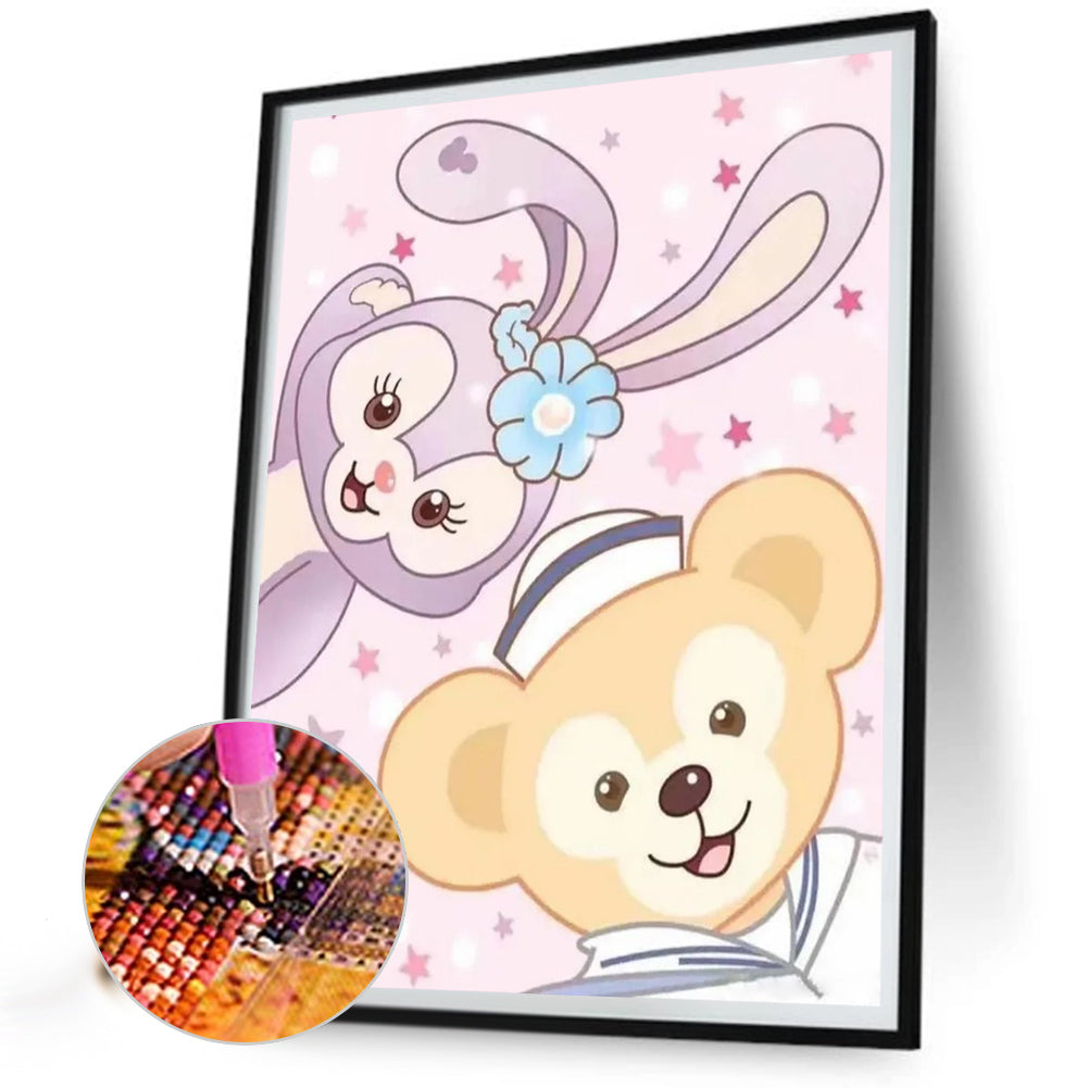 Stella Lo And Duffy The Bear - Full Round Drill Diamond Painting 40*50CM