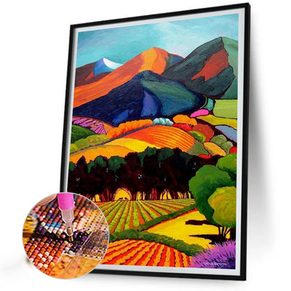 Pastoral In The Mountains - Full Round Drill Diamond Painting 40*50CM